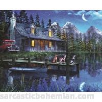 Springbok Puzzles Moonlit Night 1000 Piece Jigsaw Puzzle Large 24 Inches by 30 Inches Puzzle Made in USA Unique Cut Interlocking Pieces  B07BDZ3SDW